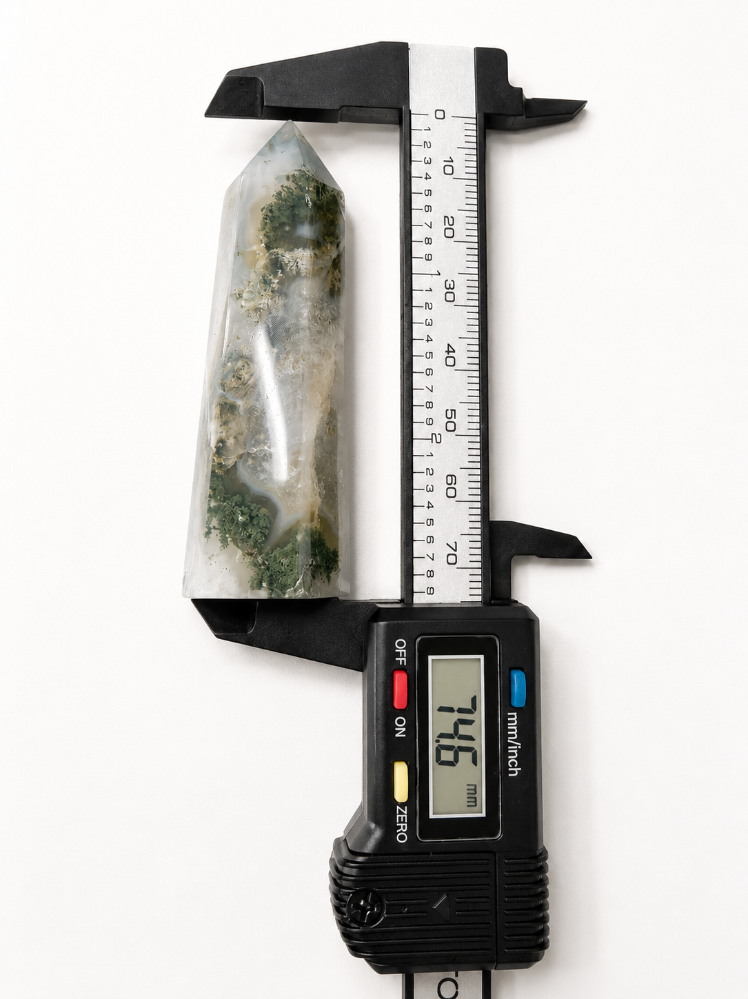 Moss Agate Druzy Tower 85mm