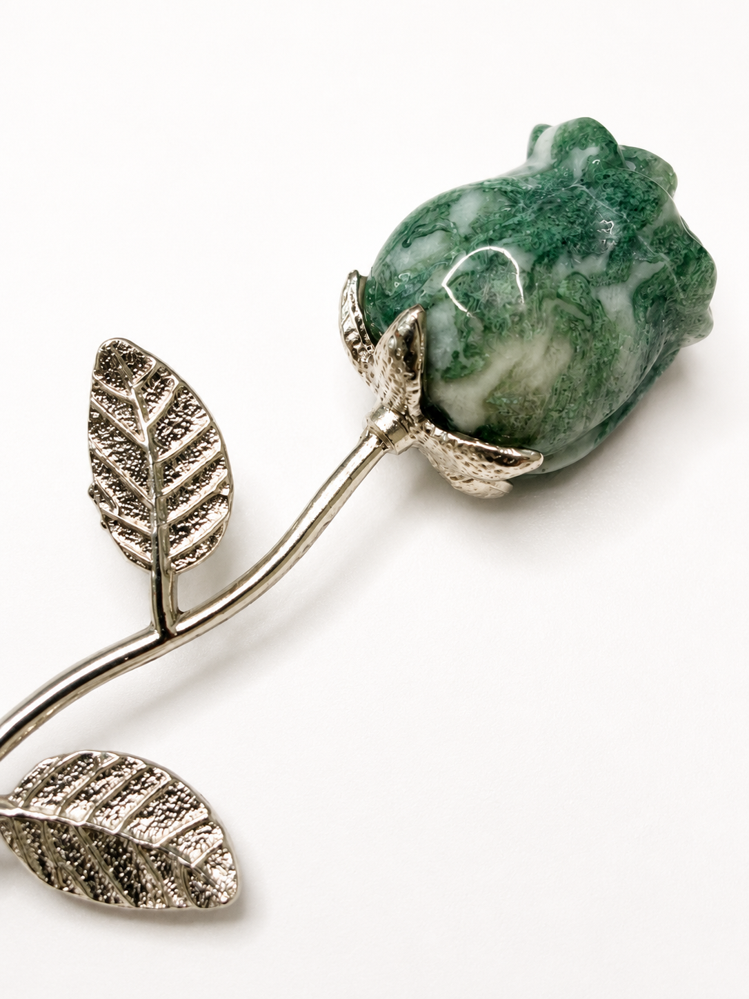 Moss Agate Rose