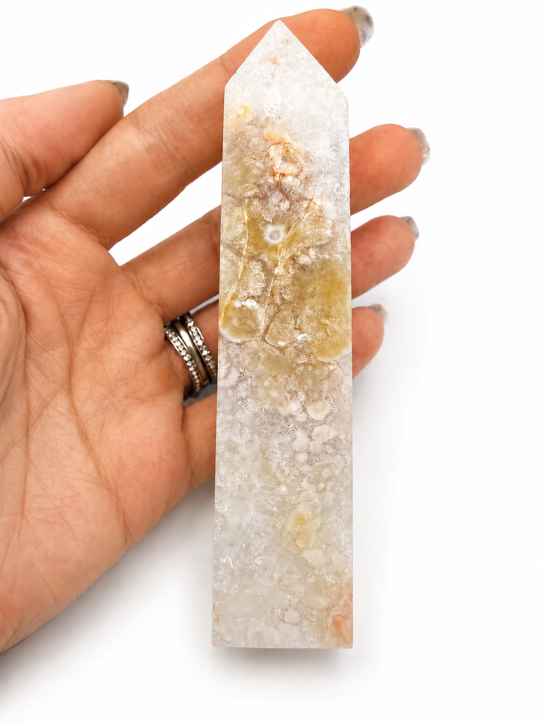 Flower Agate tower 113mm