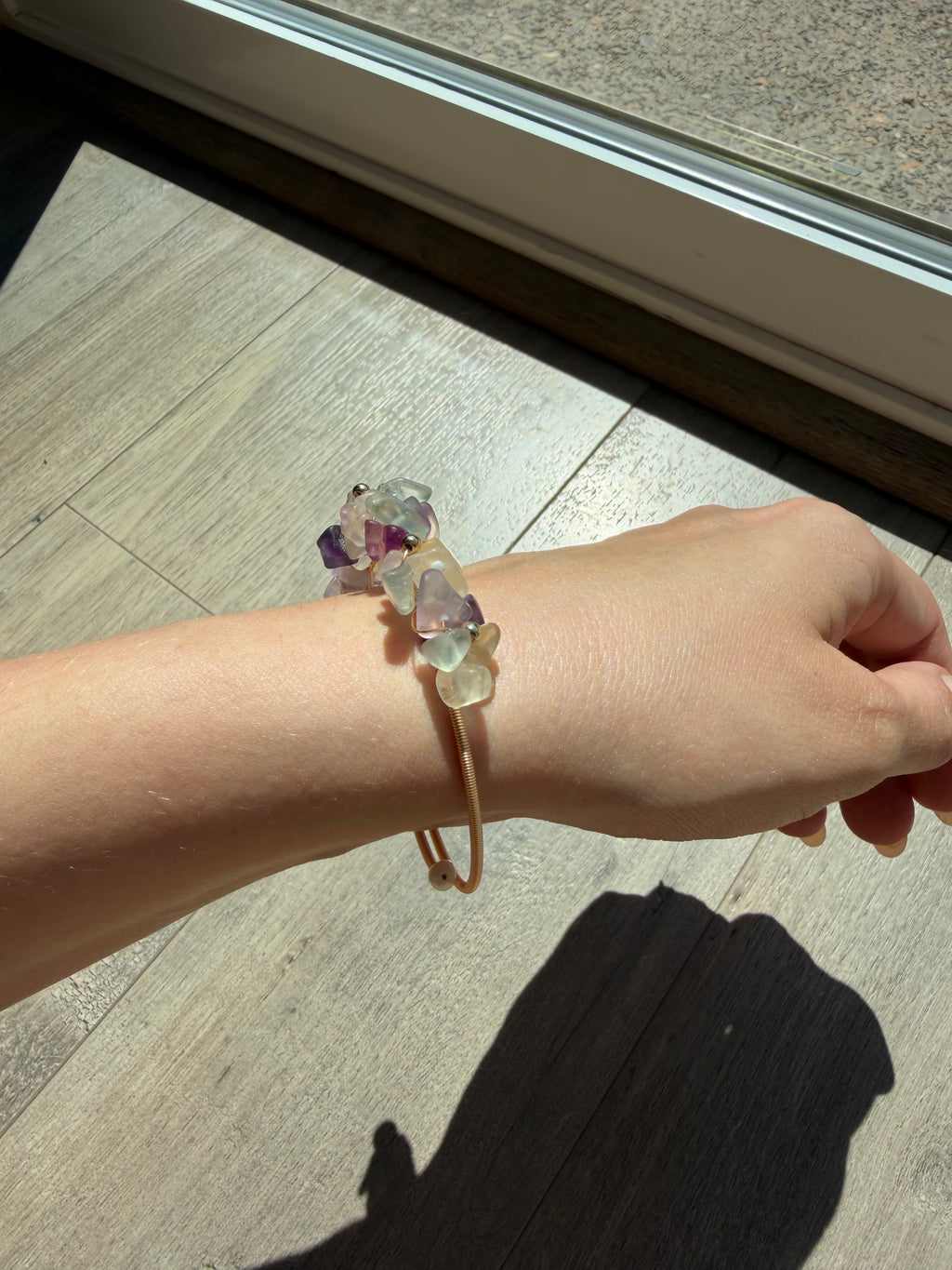 Fluorite Chip Bracelet