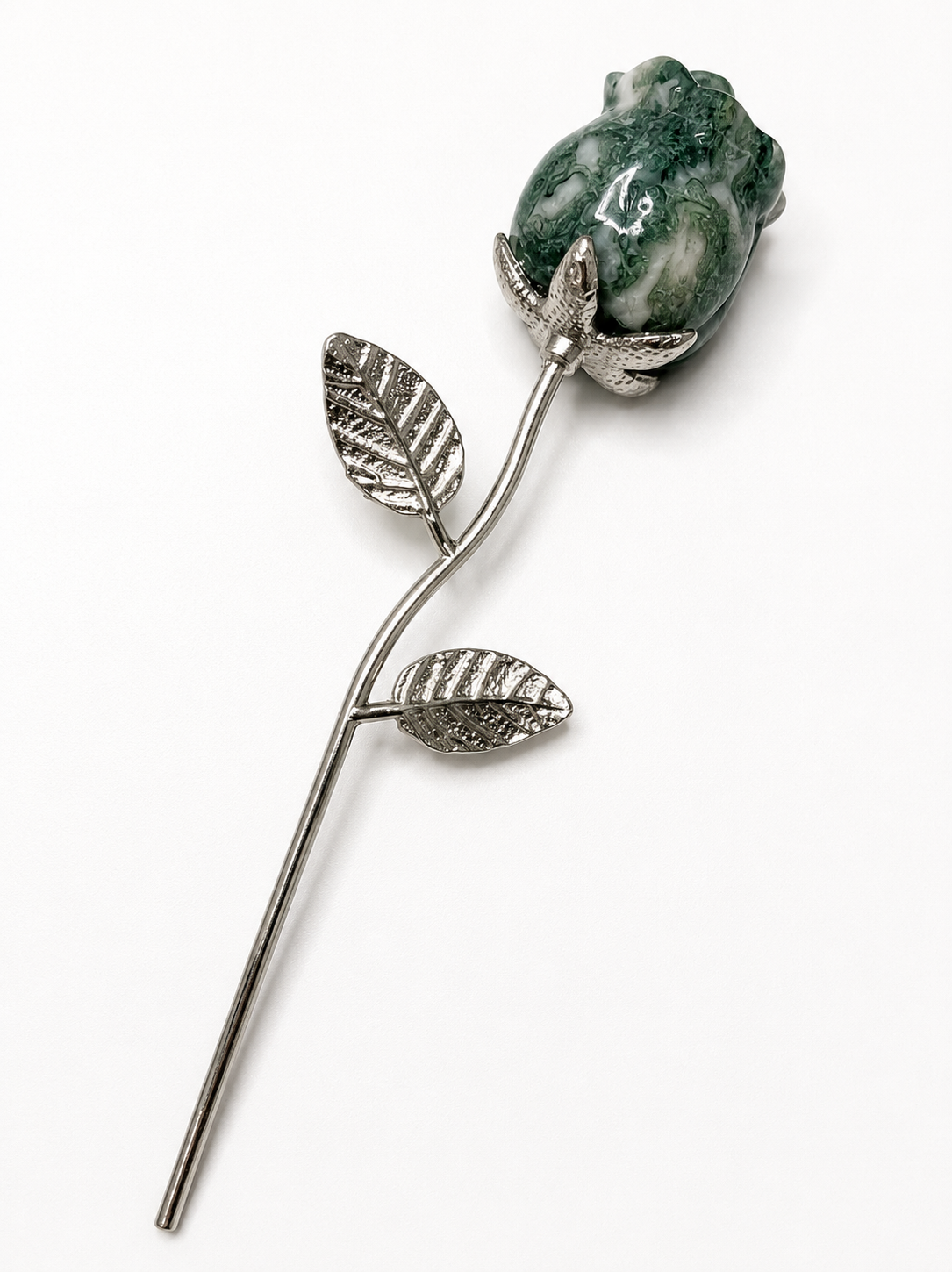 Moss Agate Rose