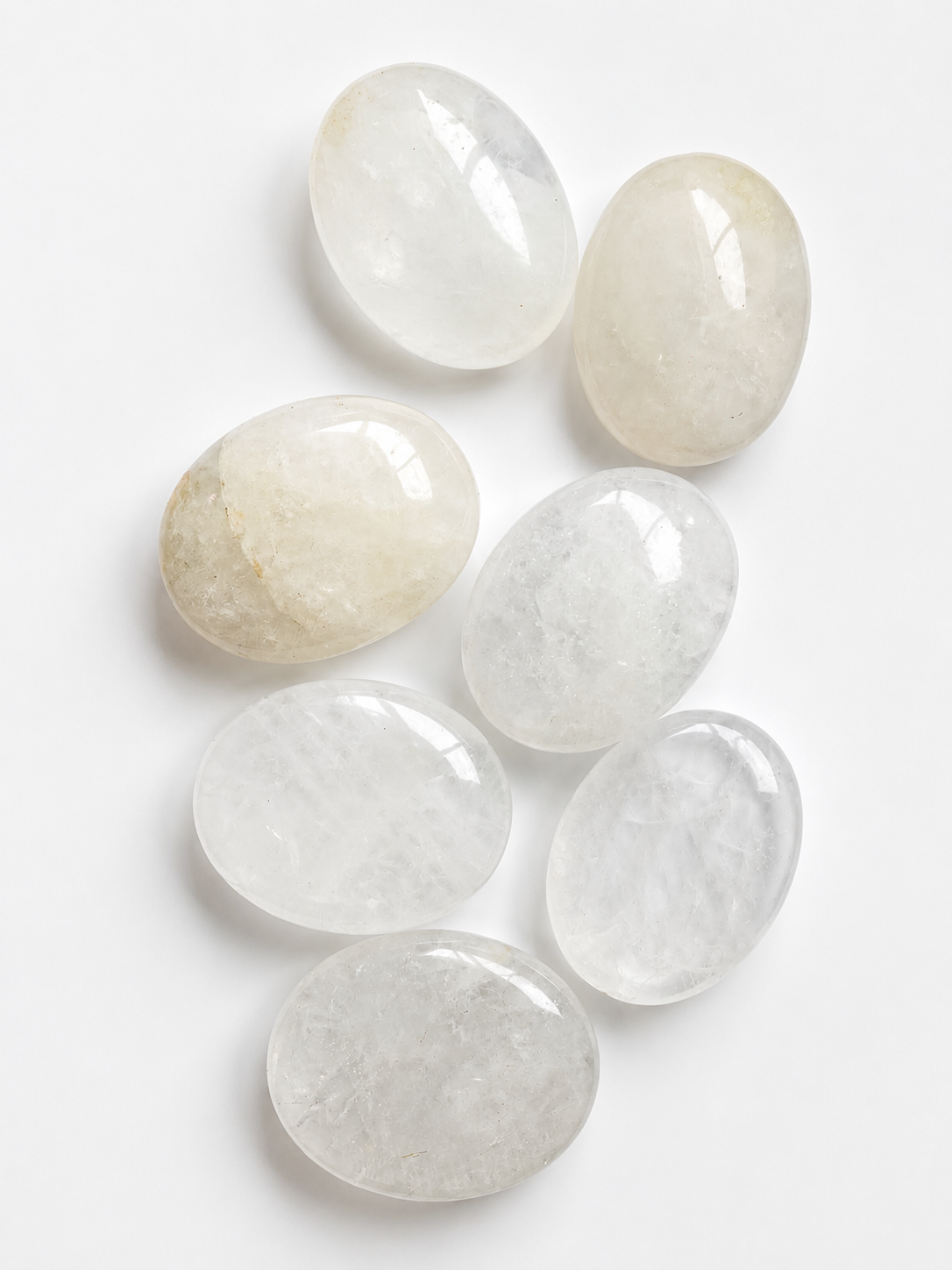 Clear Quartz Worry Stones