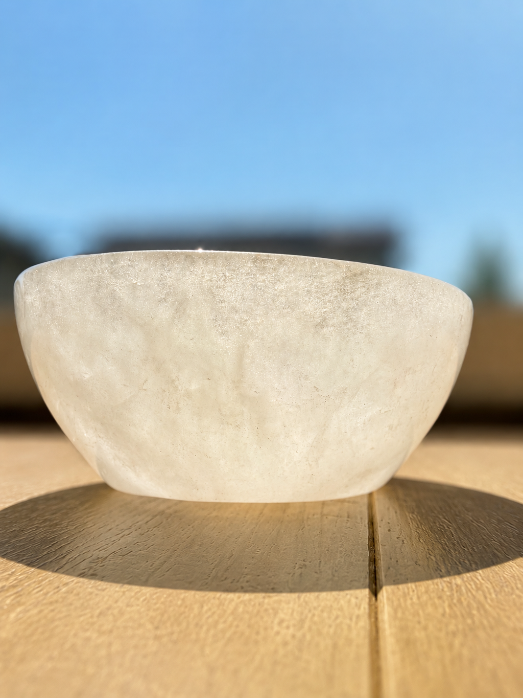 Clear Quartz Crystal Bowl