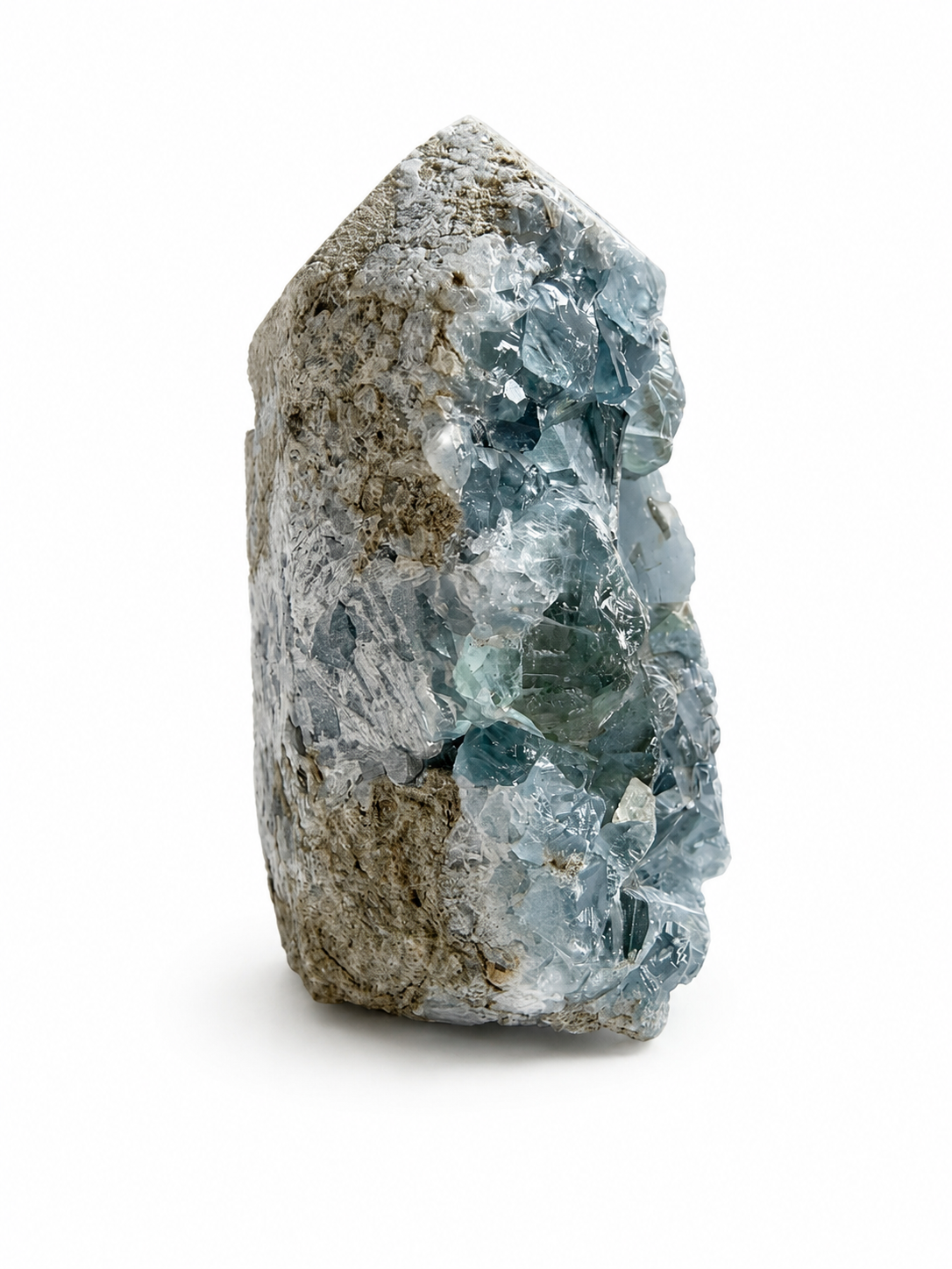 Celestite Point Cluster – 351g | Approx. 8cm Tall