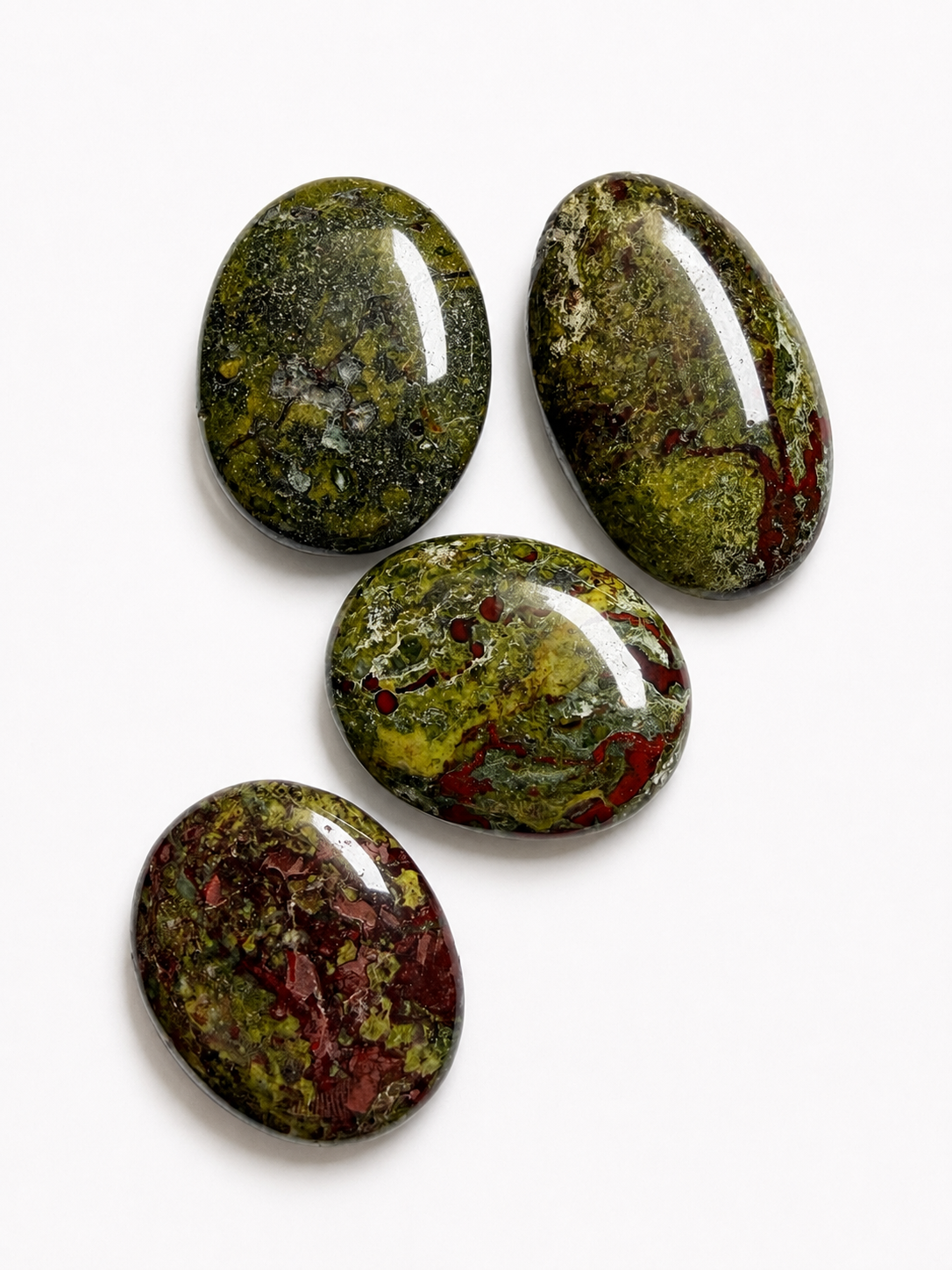 Dragon Blood Jasper Palm Stone