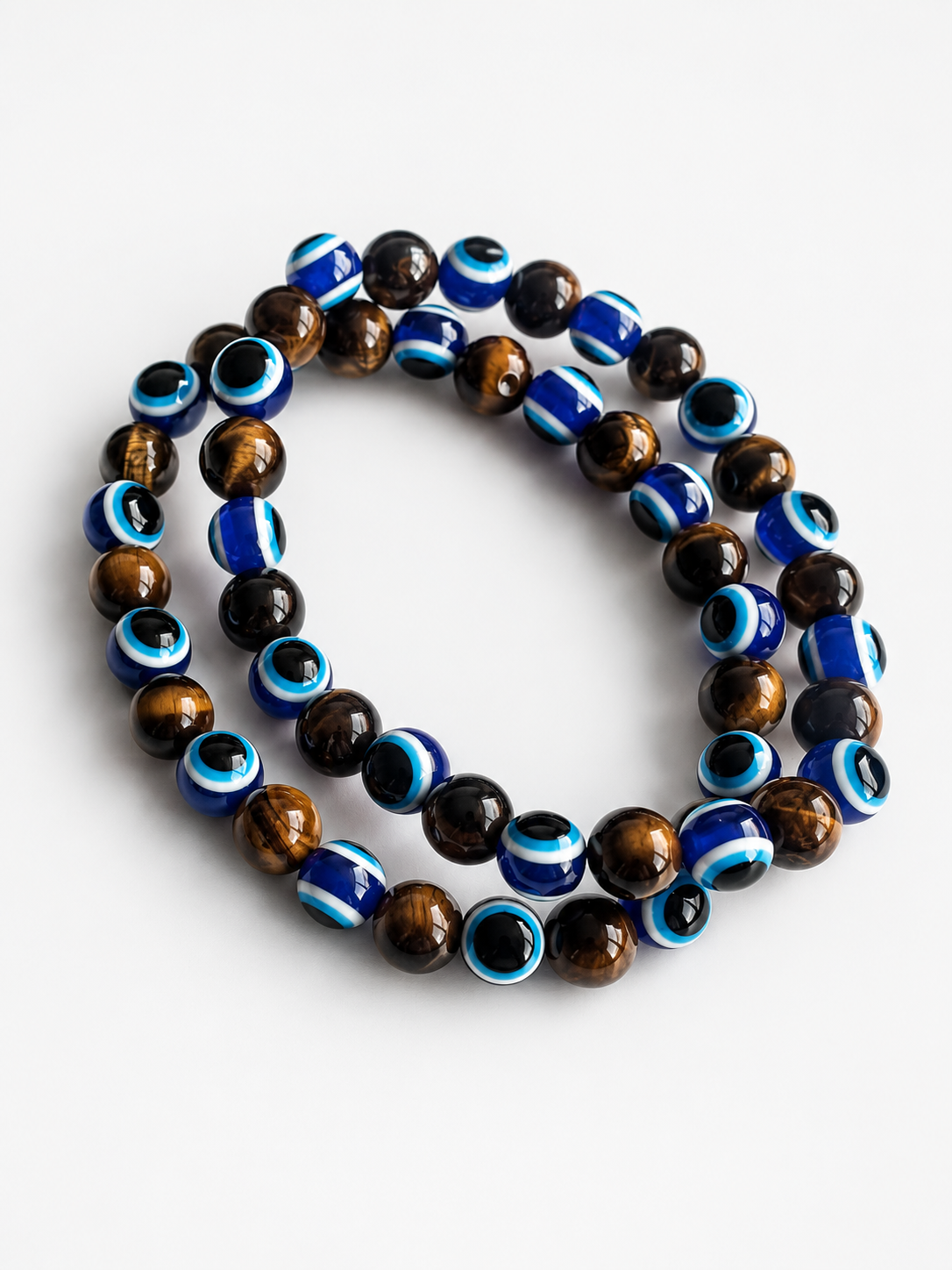 Tiger Eye & Evil Eye Protection Bracelet