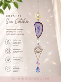 Amethyst Evil Eye Crystal Sun Catcher
