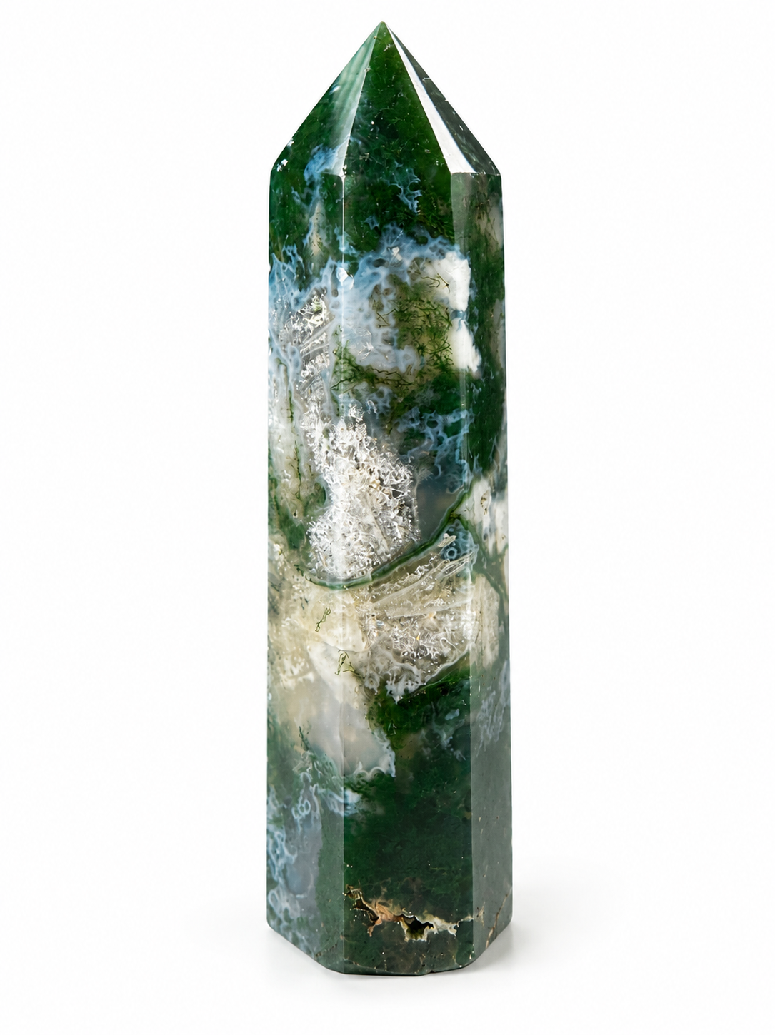 Moss Agate Tower 91mm
