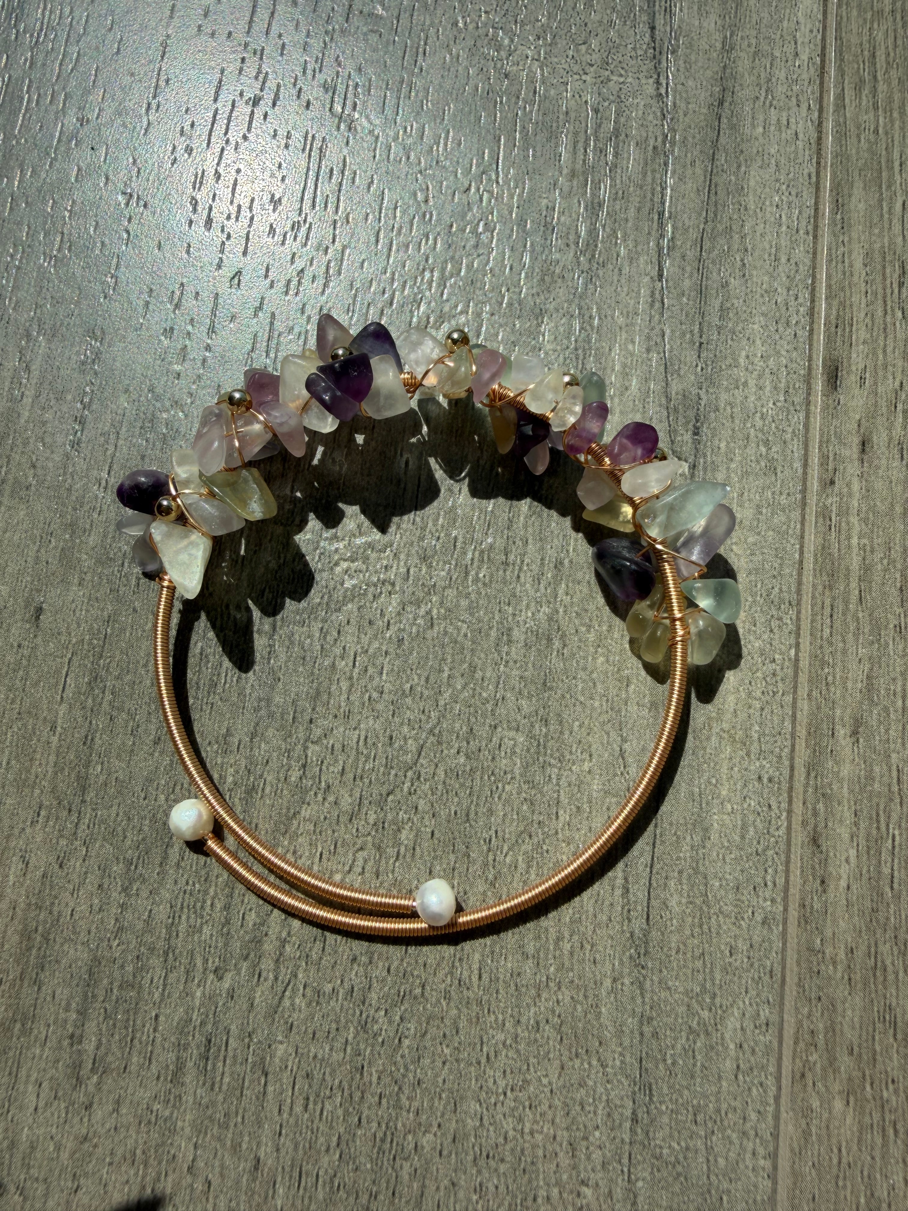 Fluorite Chip Bracelet