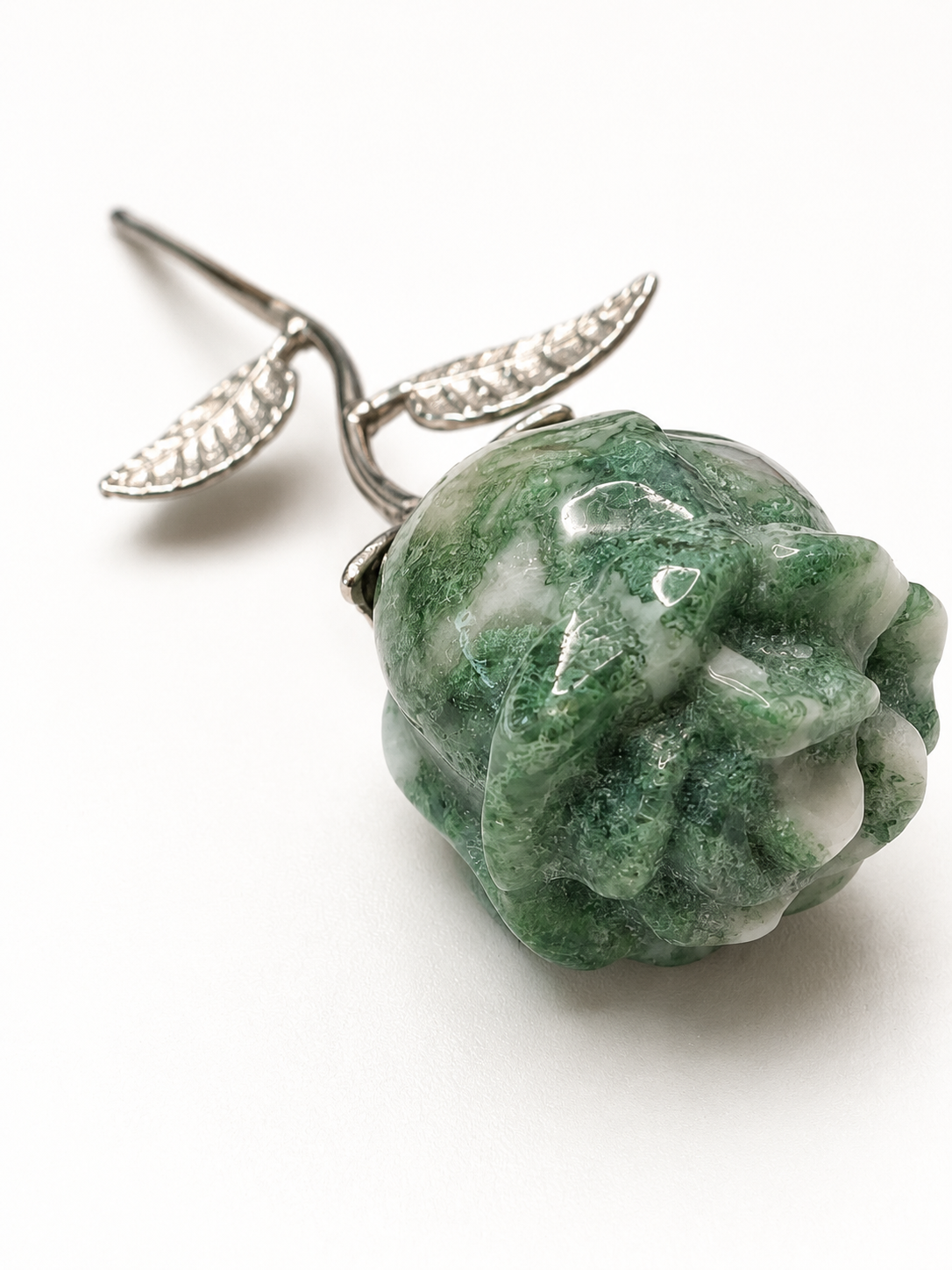 Moss Agate Rose
