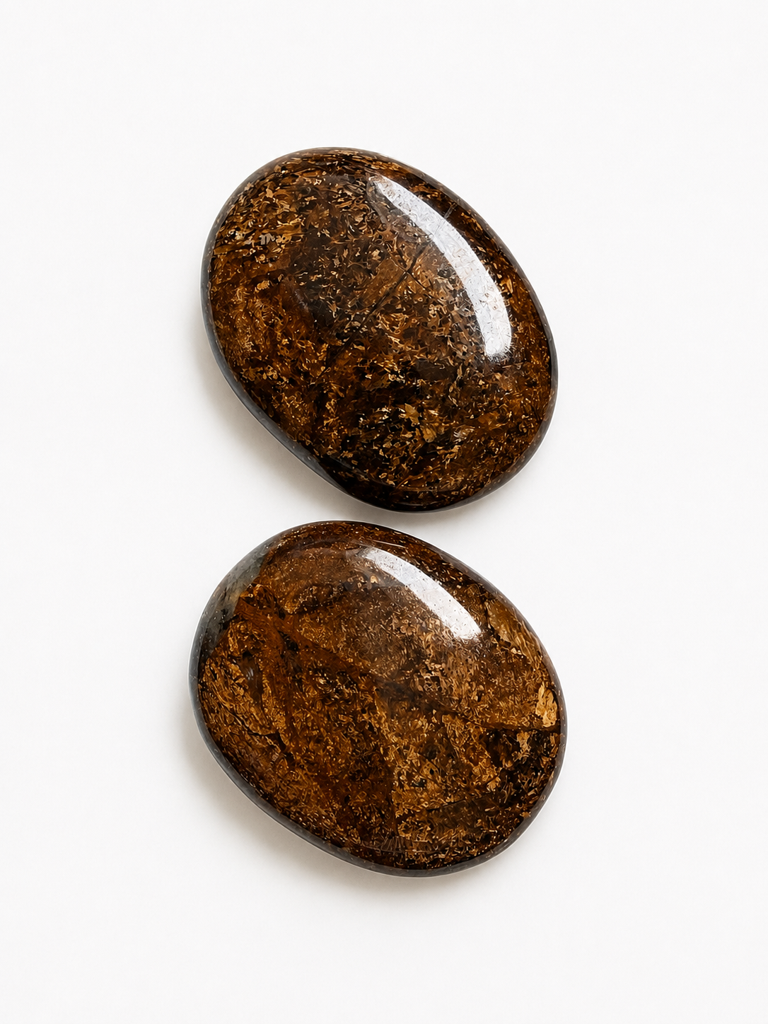 Bronzite Palm Stone