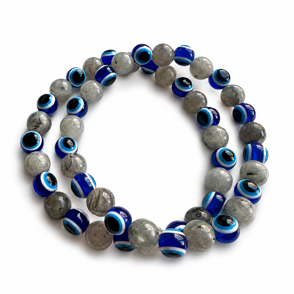 Evil Eye & Labradorite Protection Bracelet