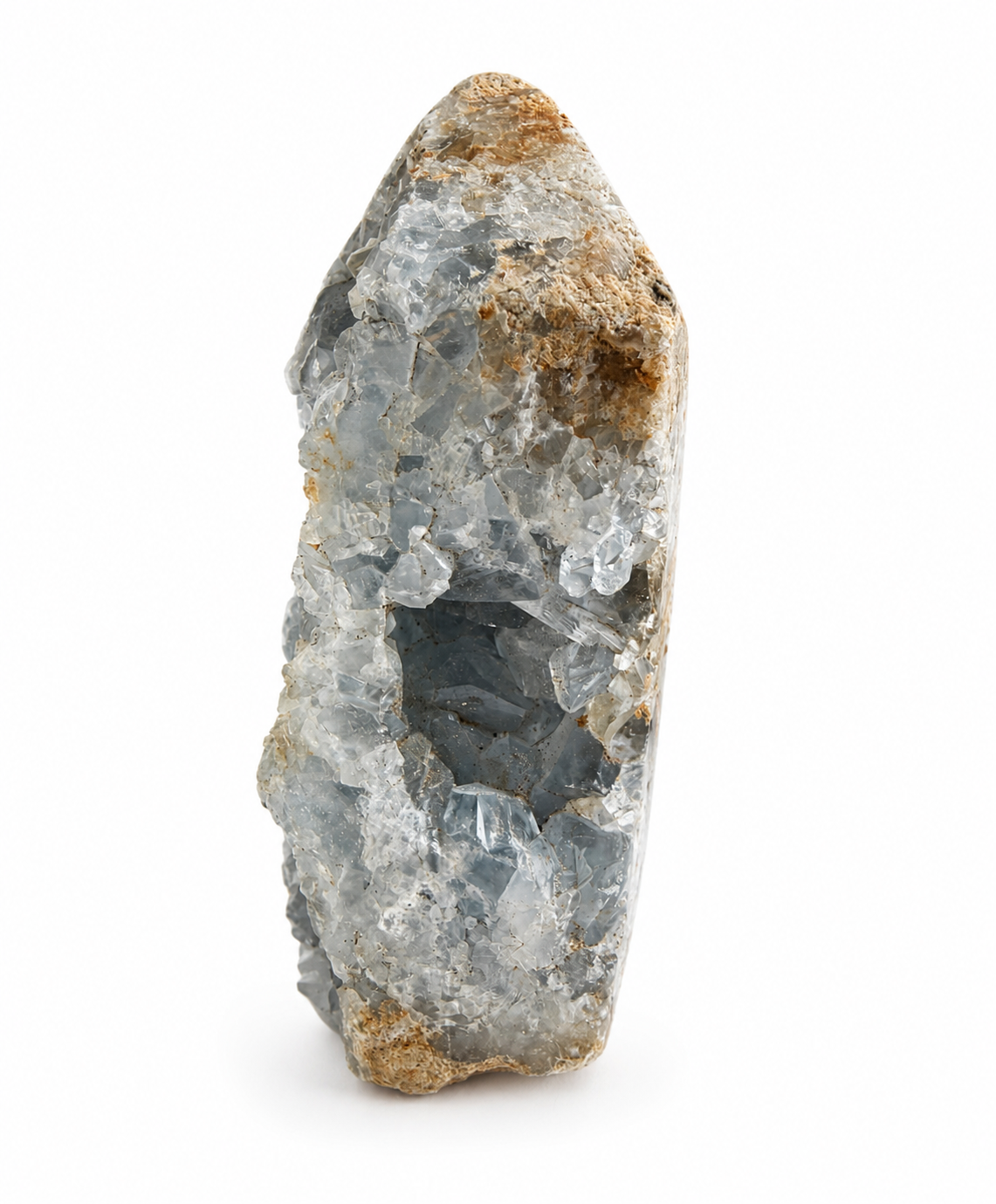 Celestite Point Cluster – 336g | Approx. 8cm Tall