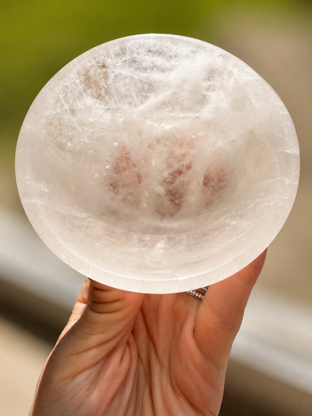 Clear Quartz Crystal Bowl