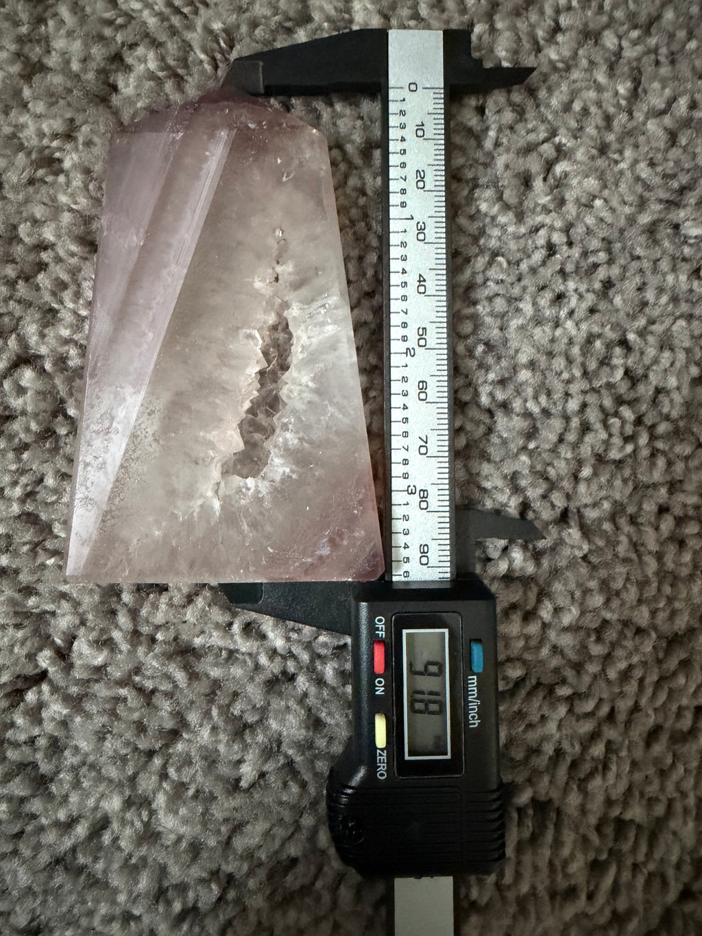 Pink Jelly Agate Druzy Tower