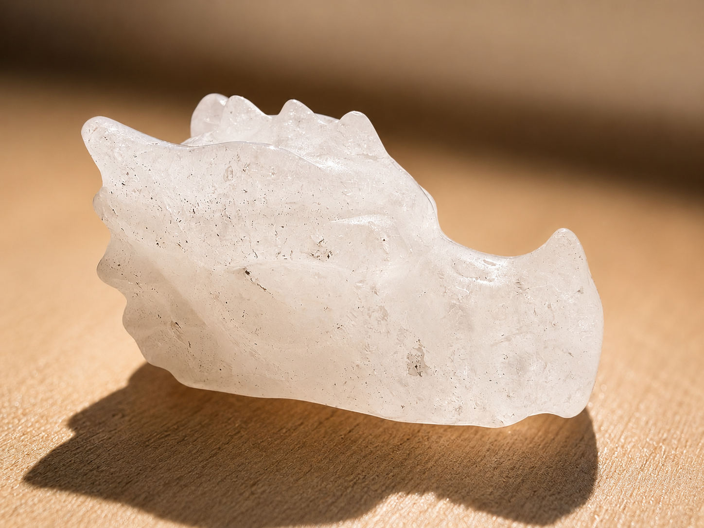 Clear Quartz Dragon Head