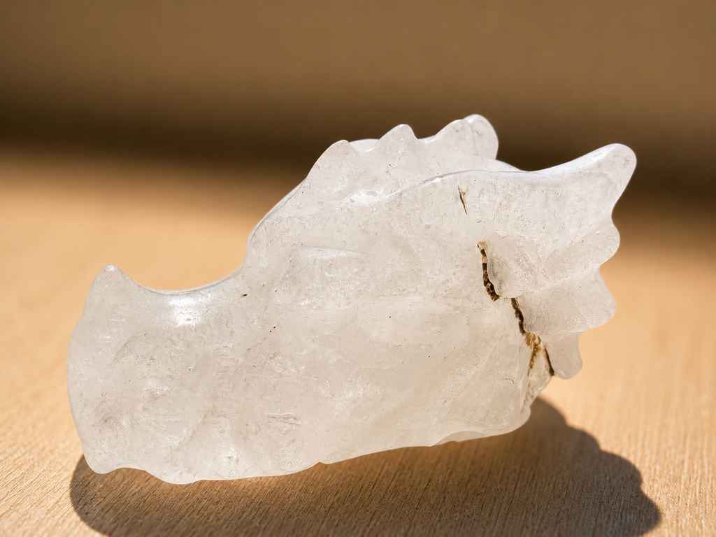 Clear Quartz Dragon Head
