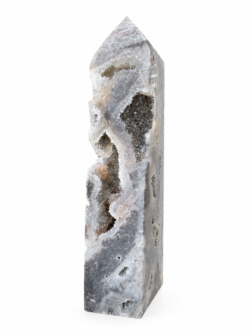 Druzy Agate Tower