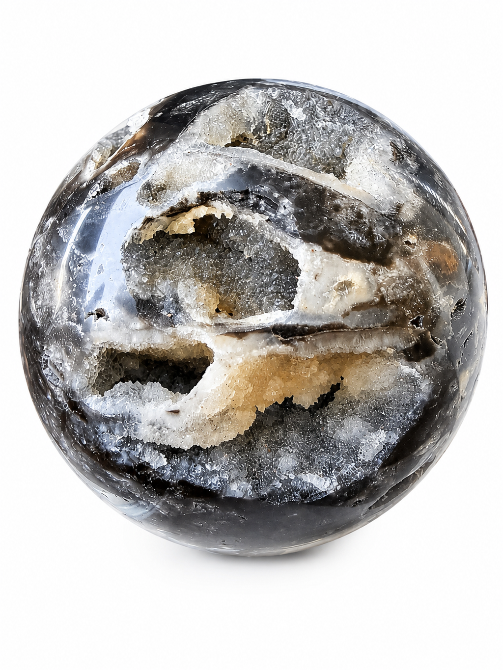 Black Sphalerite Sphere