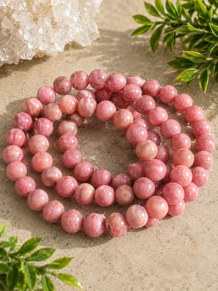 Pink Rhodonite 8mm Bracelet