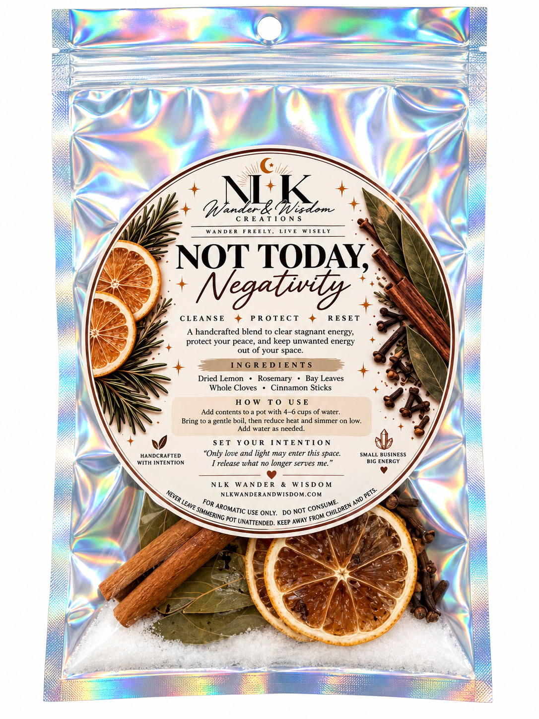 Not Today, Negativity Simmer Pot Kit