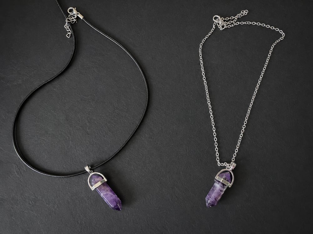 Amethyst Point Pendant Necklace