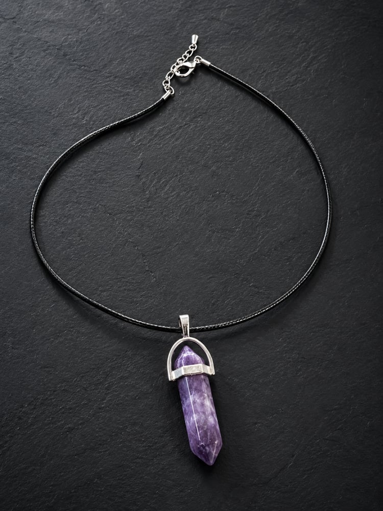 Amethyst Point Pendant Necklace