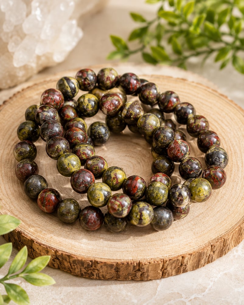 Dragon Blood Jasper 8mm Bracelet