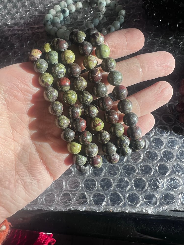 Dragon Blood Jasper 8mm Bracelet