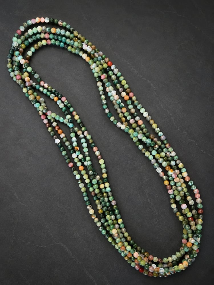 Indian Agate Wrap Bracelet & Necklace