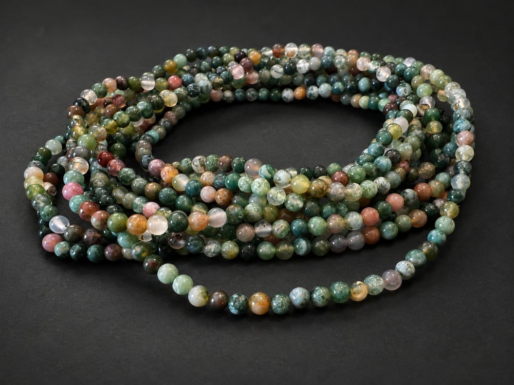 Indian Agate Wrap Bracelet & Necklace