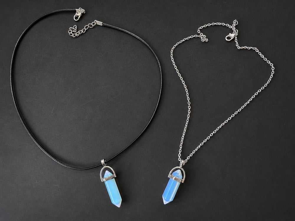 Opalite Point Pendant Necklace