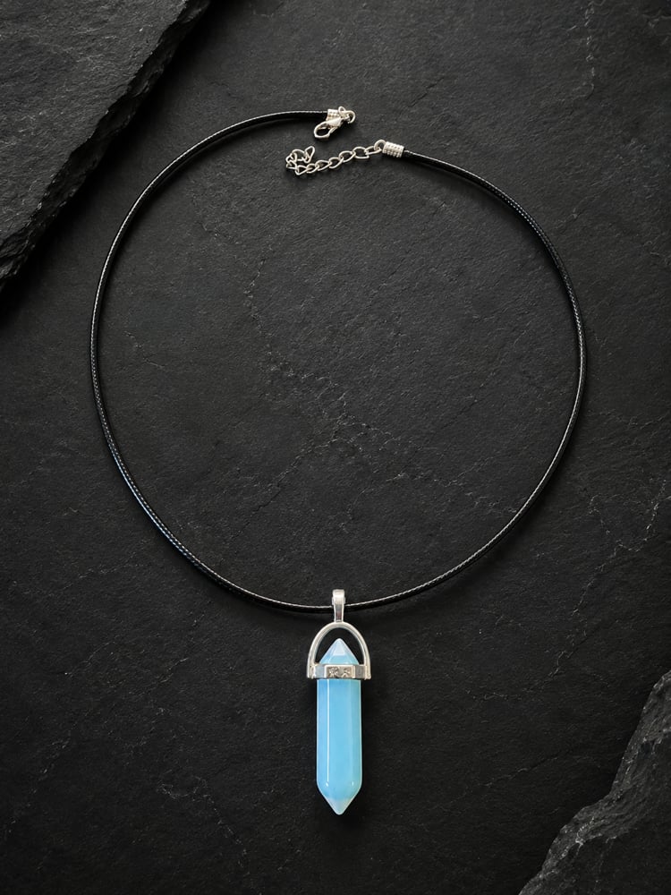 Opalite Point Pendant Necklace