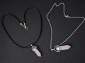 Rose Quartz Point Pendant Necklace